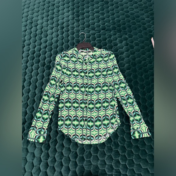 Zara Multicolored Print Pajama Style Top - Picture 2 of 9